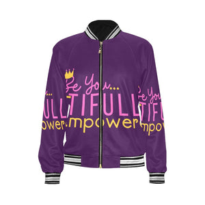 BeYOUtifully Empowered All Over Bomber Jacket